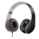 Portable Foldable Casque Audio 3.5mm Wired Headphones Headband Headset Gamer Handsfree With Mic Stereo Cuffie Fone de ouvido